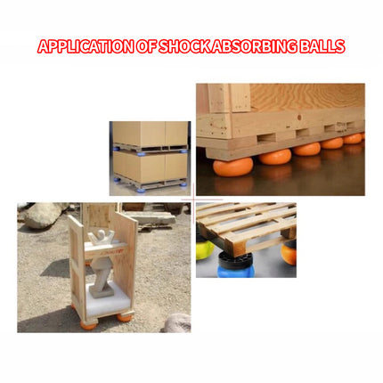 4pcs Wooden Box Shock-Absorbing Balls For Pallet Protection And Cushioning Pads