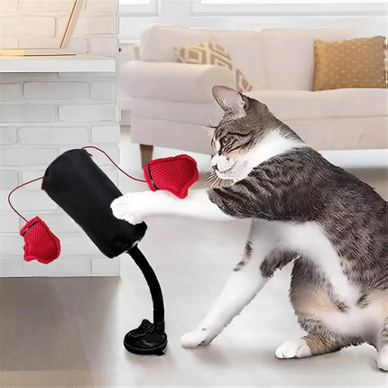 Tease Cat Toys Multi-Functional Cat Boxing Game Interactive Fun Toy for Cats