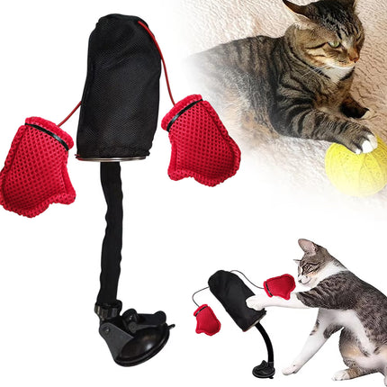 Tease Cat Toys Multi-Functional Cat Boxing Game Interactive Fun Toy for Cats