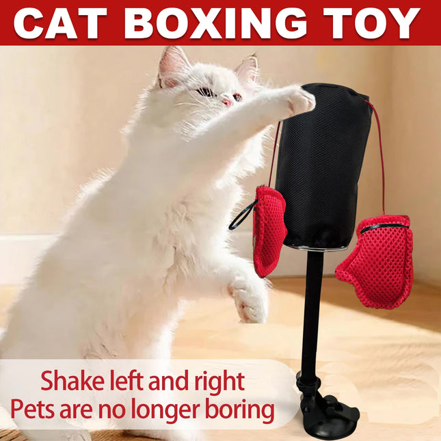 Tease Cat Toys Multi-Functional Cat Boxing Game Interactive Fun Toy for Cats