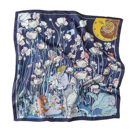 Square Silk Feel Satin Scarf Small Vintage Head Neck Hair Tie Band Women Elegant - Aimall