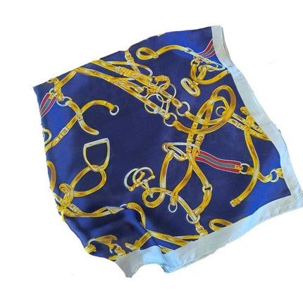 Square Silk Feel Satin Scarf Small Vintage Head Neck Hair Tie Band Women Elegant - Aimall