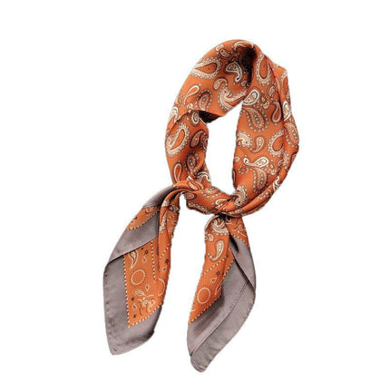 Square Silk Feel Satin Scarf Small Vintage Head Neck Hair Tie Band Women Elegant - Aimall