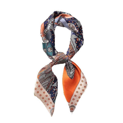 Square Silk Feel Satin Scarf Small Vintage Head Neck Hair Tie Band Women Elegant - Aimall