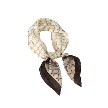 Square Silk Feel Satin Scarf Small Vintage Head Neck Hair Tie Band Women Elegant - Aimall