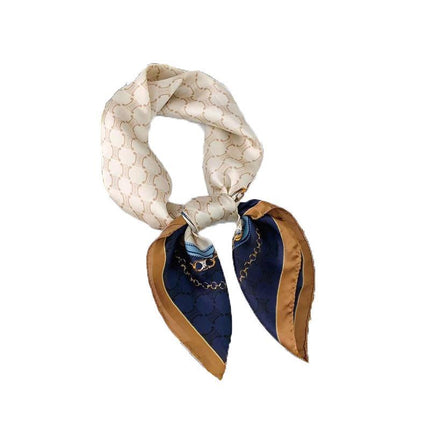 Square Silk Feel Satin Scarf Small Vintage Head Neck Hair Tie Band Women Elegant - Aimall