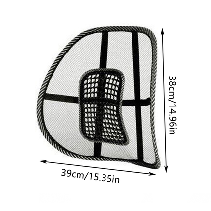 2X Mesh Lumbar Back Support for Office Home Vehicle Seats Truck Pillow Cushion