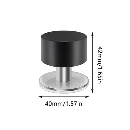 Non Punch Door Stopper Self Adhesive Heavy Duty Stainless Steel Rubber Stopper