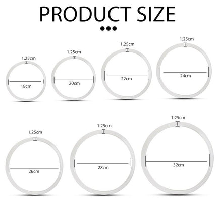 Replacement Silicone Rubber Clear Gasket Sealing Ring Pressure Cooker Kitchen - Aimall