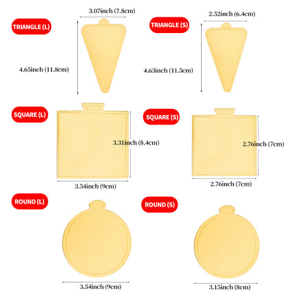 100pcs Mousse Cake Base Baking Paper Board Round Square Dessert Pad for Pastry