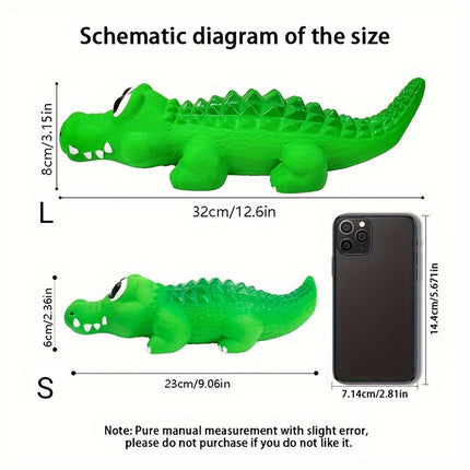 Pet Latex Toys Sounding Big Crocodile Dog Chew Toy Durable Playtime for Dogs