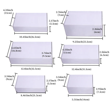 20pcs Three Layer Rectangular Cardboard Box Packaging Express Shipping Carton