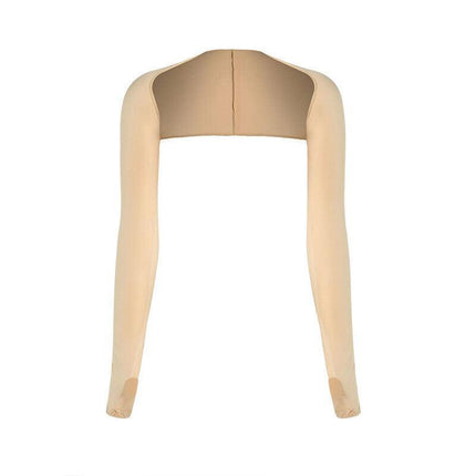 UV Sun Protection Arm Cooling Shawl Sleeves with Finger Hole for Women Outdoor - Aimall