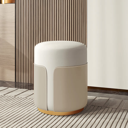 Small Round Stool Living Room Fashionable Sofa Stool Modern Compact Footrest
