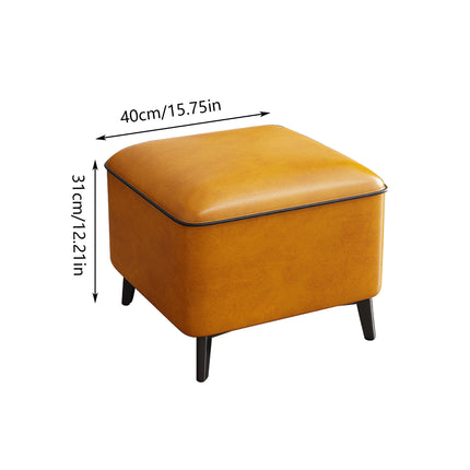 Household Light Luxury Door Shoe Bench Sofa Bench Solid Wood Leather Stool