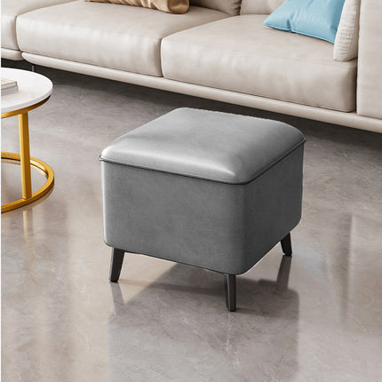 Household Light Luxury Door Shoe Bench Sofa Bench Solid Wood Leather Stool