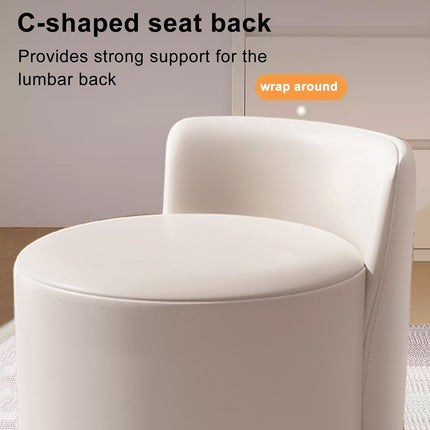 Universal Wheel Low Chair Backrest Light Soft Bag Sofa Shoe Changing Stool