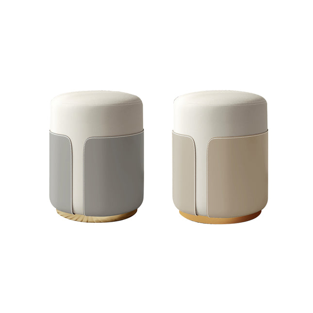 Small Round Stool Living Room Fashionable Sofa Stool Modern Compact Footrest