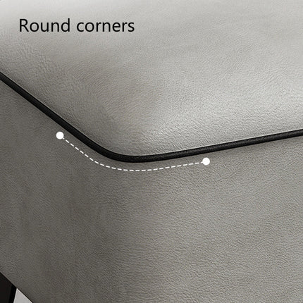 Household Light Luxury Door Shoe Bench Sofa Bench Solid Wood Leather Stool