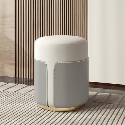 Small Round Stool Living Room Fashionable Sofa Stool Modern Compact Footrest