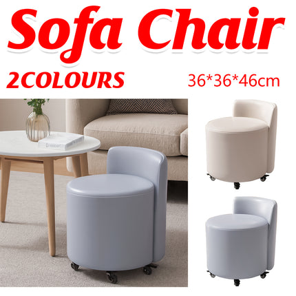 Universal Wheel Low Chair Backrest Light Soft Bag Sofa Shoe Changing Stool