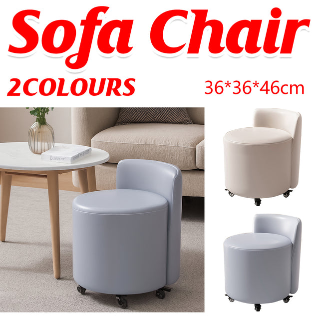 Universal Wheel Low Chair Backrest Light Soft Bag Sofa Shoe Changing Stool