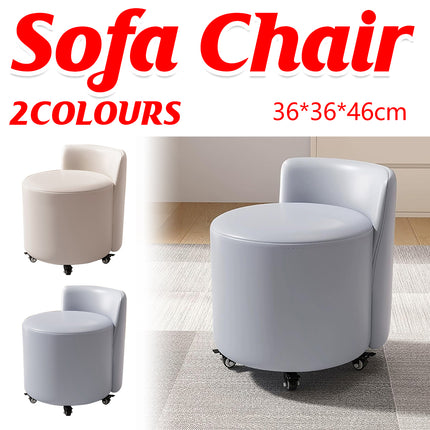 Universal Wheel Low Chair Backrest Light Soft Bag Sofa Shoe Changing Stool