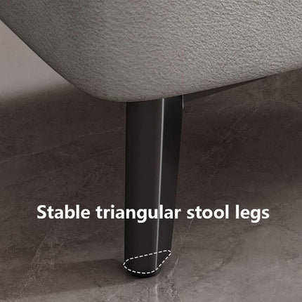 Household Light Luxury Door Shoe Bench Sofa Bench Solid Wood Leather Stool