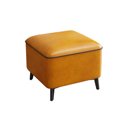 Household Light Luxury Door Shoe Bench Sofa Bench Solid Wood Leather Stool