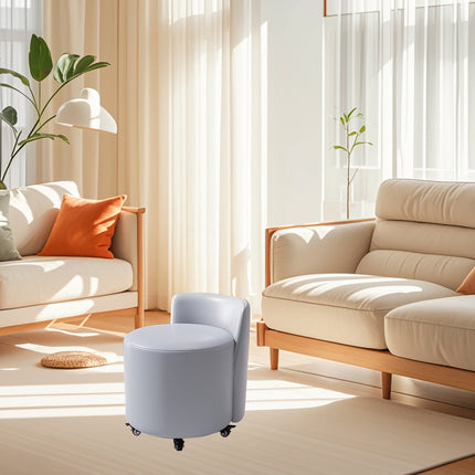 Universal Wheel Low Chair Backrest Light Soft Bag Sofa Shoe Changing Stool