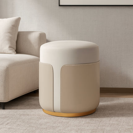 Small Round Stool Living Room Fashionable Sofa Stool Modern Compact Footrest