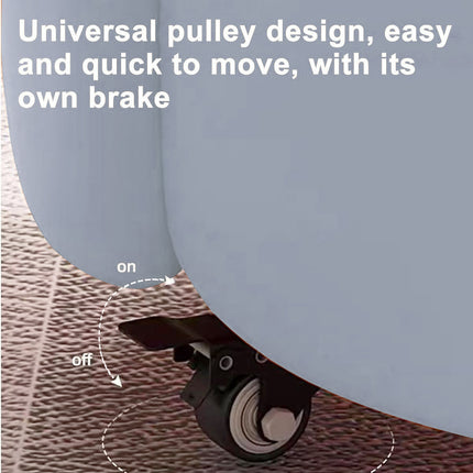 Universal Wheel Low Chair Backrest Light Soft Bag Sofa Shoe Changing Stool