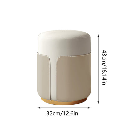 Small Round Stool Living Room Fashionable Sofa Stool Modern Compact Footrest