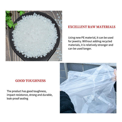 50pcs Large Transparent Plastic Square Dust Bag Carton Inner Liner Storage Bags