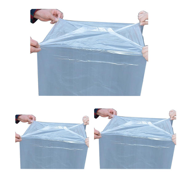 50pcs Large Transparent Plastic Square Dust Bag Carton Inner Liner Storage Bags