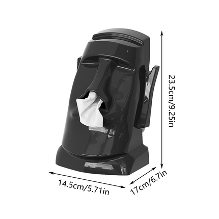 Statue Eyeglass Holder 3 in 1 Paper Towel Box Headphone Bracket Table Household