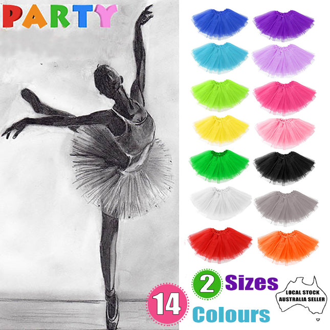 Girls Tutu Skirt Princess Dressup Party Costume Ballet Dancewear