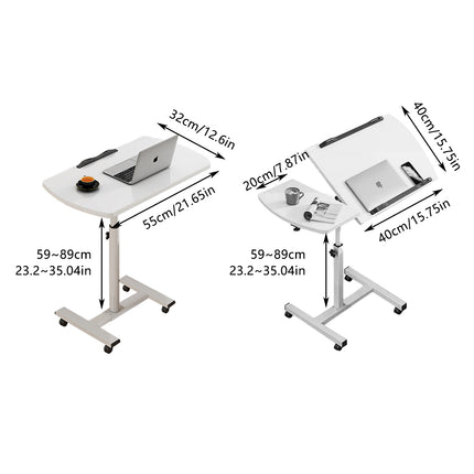 Adjustable Laptop Desk Folding Table For Bed Bedroom Study Portable Riser Stand