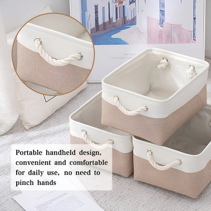 Foldable Handheld Storage Basket for Kitchen Bathroom Bedroom Closet Clothes