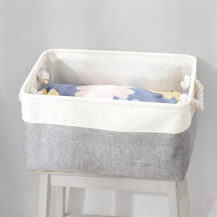 Foldable Handheld Storage Basket for Kitchen Bathroom Bedroom Closet Clothes