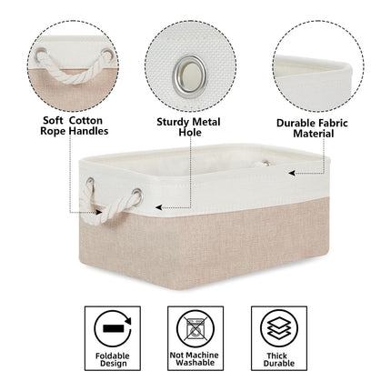 Foldable Handheld Storage Basket for Kitchen Bathroom Bedroom Closet Clothes