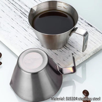 100ml Stainless Steel Coffee Extraction Measuring Cup Graduated Coffee Tool