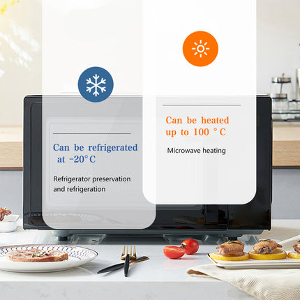 50PCS Food-Grade Disposable Square Takeout Container 750/1000ml