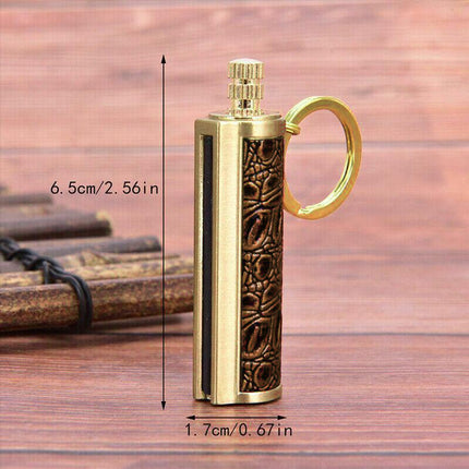 Fire Starter Lighter Waterproof Flint Match Metal Keychain Camping Survival Bda