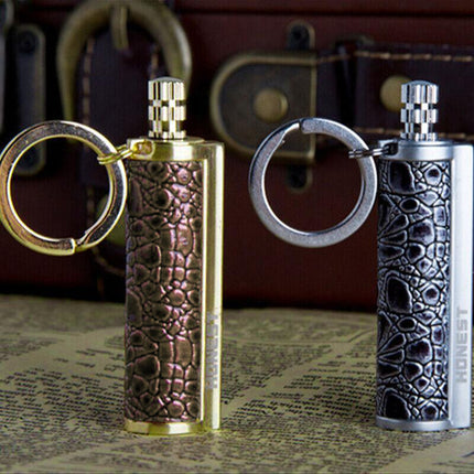 Fire Starter Lighter Waterproof Flint Match Metal Keychain Camping Survival Bda