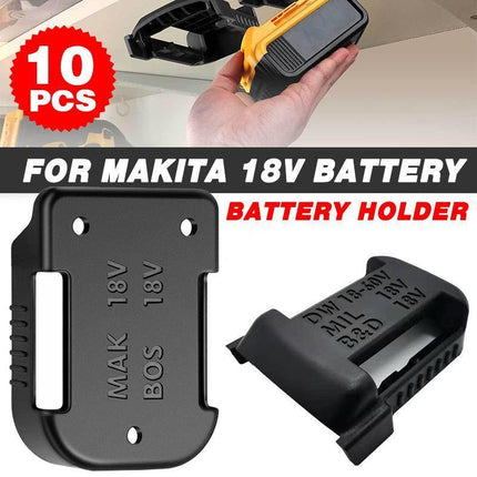10PCS Battery Holder Shelf Stand Rack Storage Mount Slots For Makita 18v Battery - Aimall