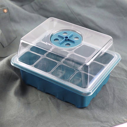 10 Plant Seeds Grow Box Propagation Nursery Garden Seedling Starter Tray 12 Hole