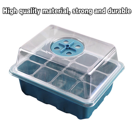 10 Plant Seeds Grow Box Propagation Nursery Garden Seedling Starter Tray 12 Hole