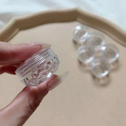 Cosmetic Cream Jar Bottle 50PCS 5g Transparent Round Refillable Sample Container