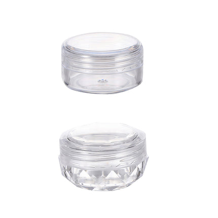 Cosmetic Cream Jar Bottle 50PCS 5g Transparent Round Refillable Sample Container